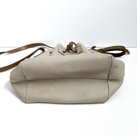 J Crew Downing Drawstring Bucket Crossbody Light Gray Crossbody - Picture 4 of 7
